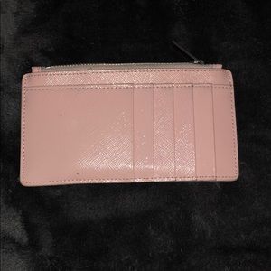 Pink card wallet